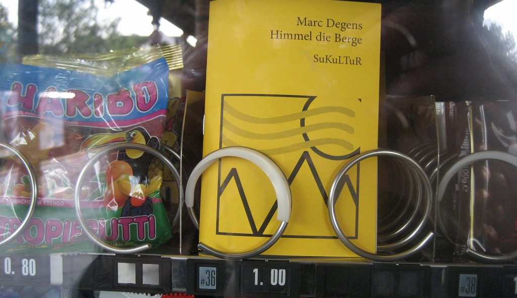 Books in vending machines and God’s Busted Knee