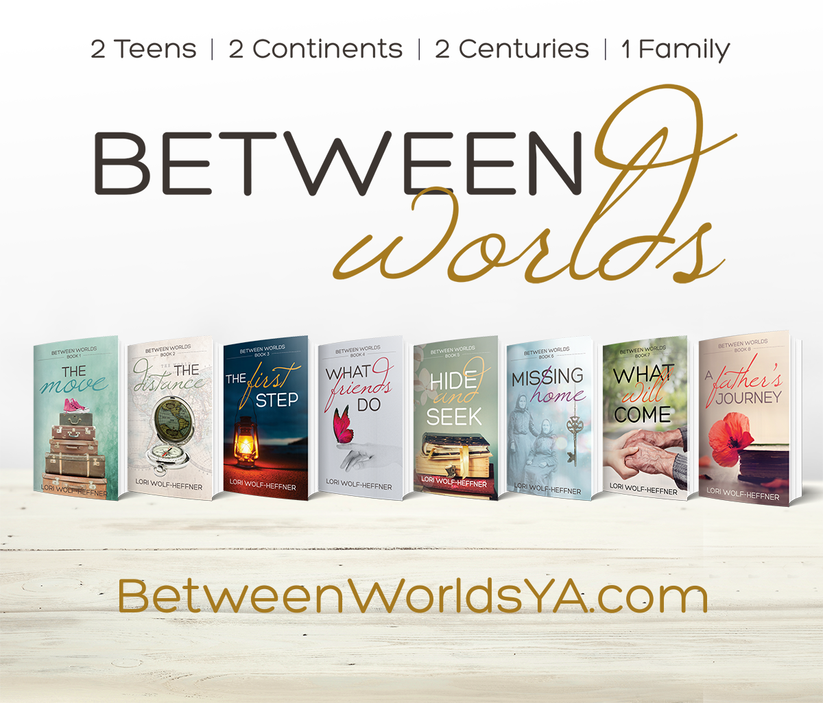The cover of Lori's novel 'Between Worlds 8: A Father's Journey.'